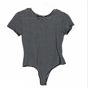 Small striped body suit